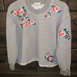 Mile(s) by Madewell Embroidered Cropped Pullover